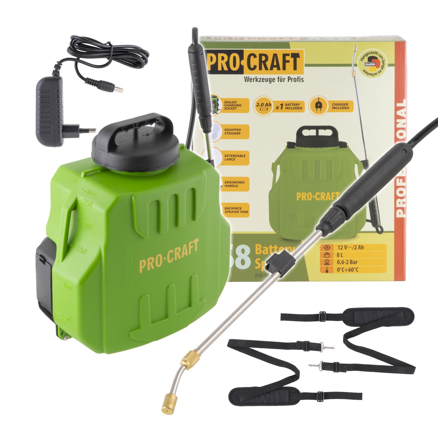 PROCRAFT AS8 aku postrekova 8L